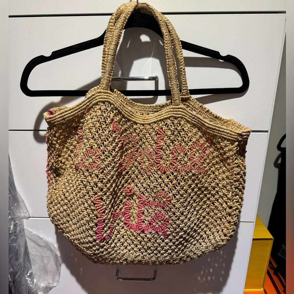 La Dolce Vita Crochet Beach tote bag